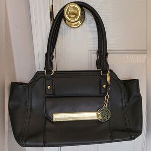 ANNE KLEIN BLACK SATCHEL BAG